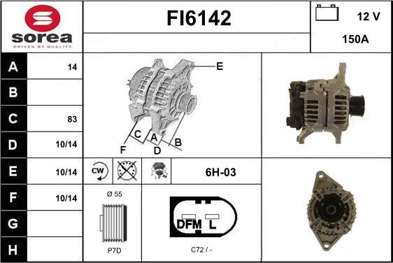 Sera FI6142 - Alternatore autozon.pro