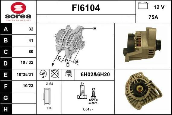 Sera FI6104 - Alternatore autozon.pro