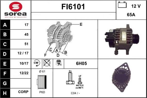 Sera FI6101 - Alternatore autozon.pro