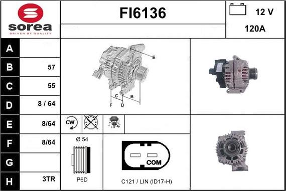 Sera FI6136 - Alternatore autozon.pro