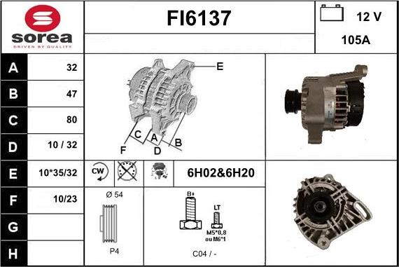 Sera FI6137 - Alternatore autozon.pro