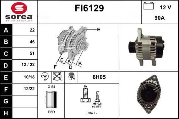 Sera FI6129 - Alternatore autozon.pro