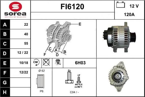 Sera FI6120 - Alternatore autozon.pro