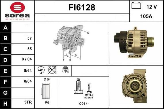 Sera FI6128 - Alternatore autozon.pro