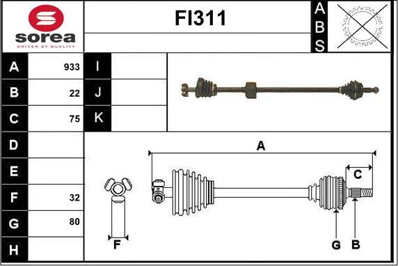 Sera FI311 - Albero motore / Semiasse autozon.pro