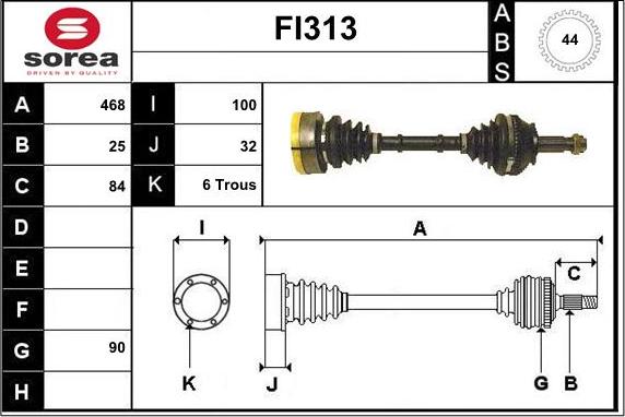 Sera FI313 - Albero motore / Semiasse autozon.pro