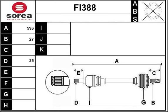 Sera FI388 - Albero motore / Semiasse autozon.pro