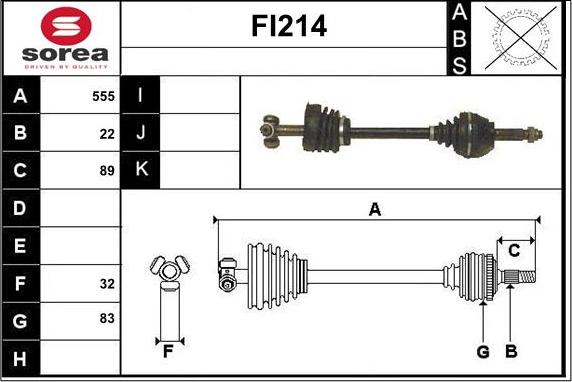 Sera FI214 - Albero motore / Semiasse autozon.pro