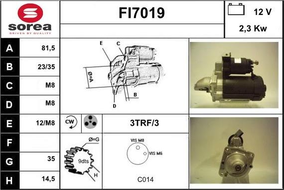 Sera FI7019 - Motorino d'avviamento autozon.pro