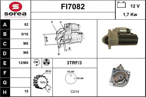 Sera FI7082 - Motorino d'avviamento autozon.pro