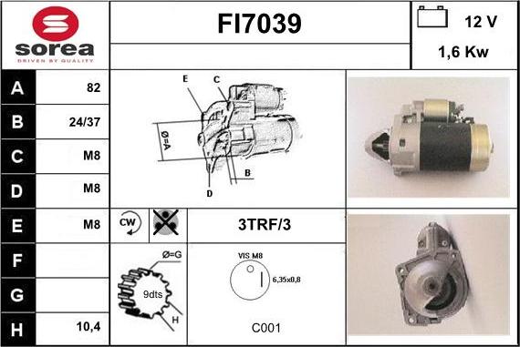 Sera FI7039 - Motorino d'avviamento autozon.pro