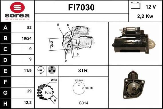 Sera FI7030 - Motorino d'avviamento autozon.pro