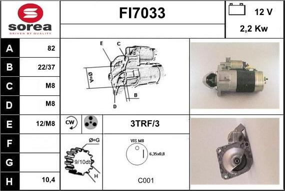 Sera FI7033 - Motorino d'avviamento autozon.pro