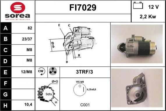 Sera FI7029 - Motorino d'avviamento autozon.pro