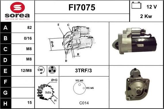 Sera FI7075 - Motorino d'avviamento autozon.pro