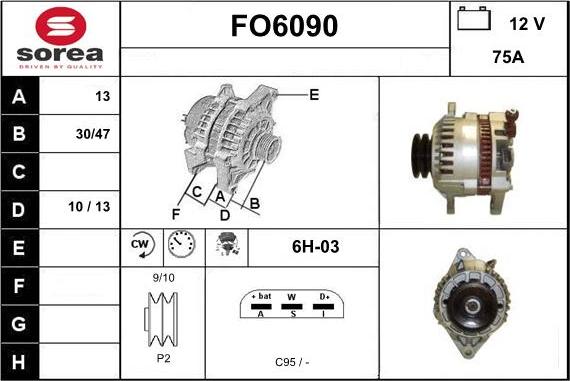 Sera FO6090 - Alternatore autozon.pro