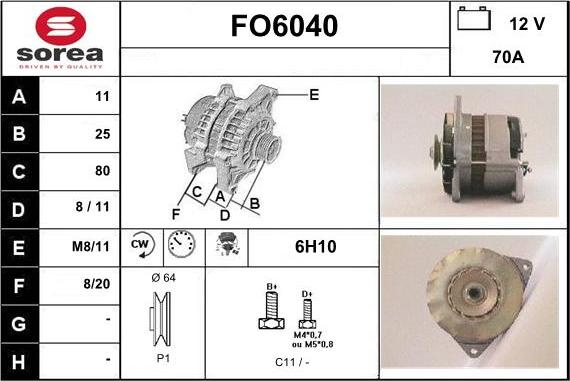 Sera FO6040 - Alternatore autozon.pro