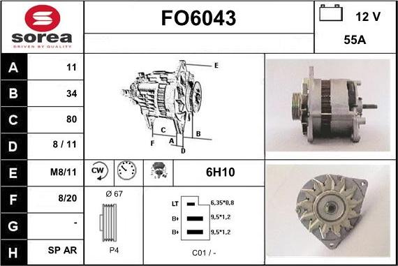 Sera FO6043 - Alternatore autozon.pro