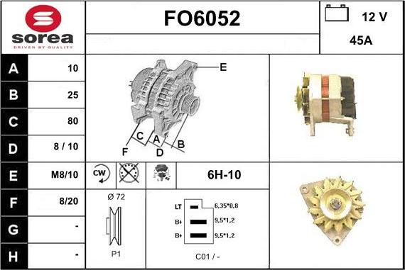 Sera FO6052 - Alternatore autozon.pro