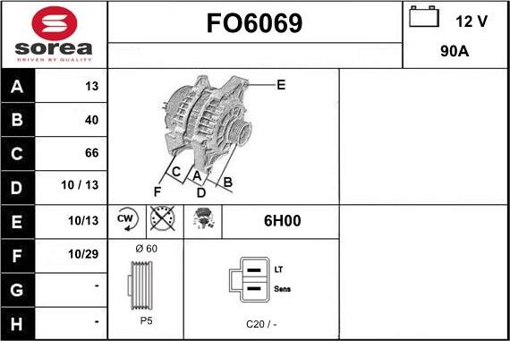 Sera FO6069 - Alternatore autozon.pro