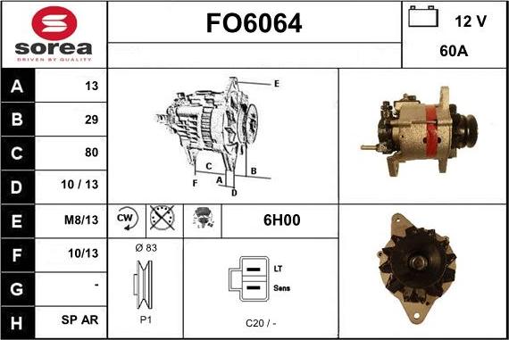 Sera FO6064 - Alternatore autozon.pro