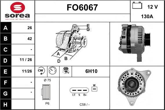 Sera FO6067 - Alternatore autozon.pro