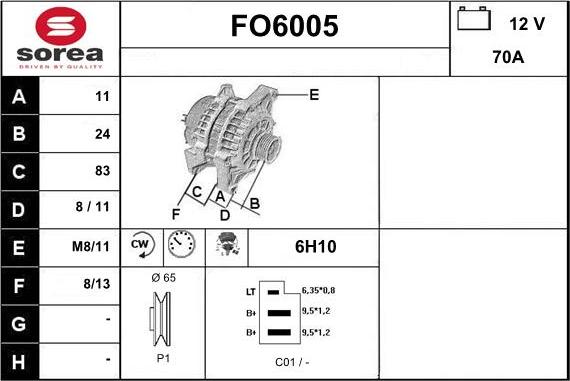 Sera FO6005 - Alternatore autozon.pro