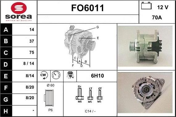 Sera FO6011 - Alternatore autozon.pro