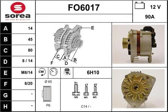 Sera FO6017 - Alternatore autozon.pro