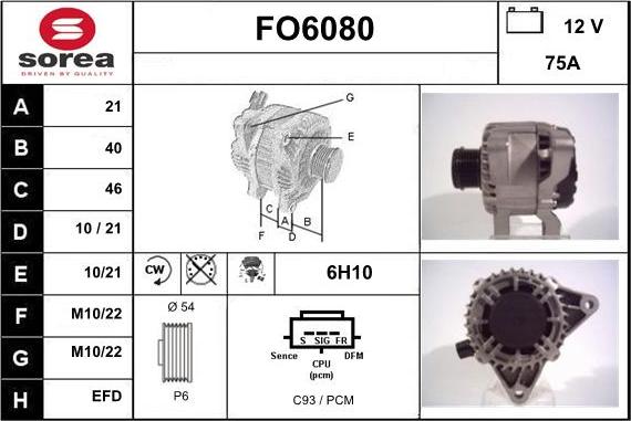 Sera FO6080 - Alternatore autozon.pro