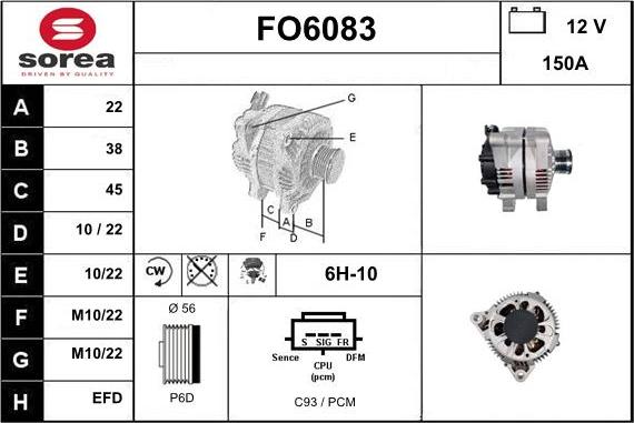 Sera FO6083 - Alternatore autozon.pro