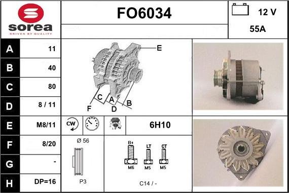 Sera FO6034 - Alternatore autozon.pro