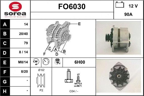 Sera FO6030 - Alternatore autozon.pro