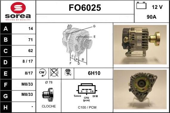 Sera FO6025 - Alternatore autozon.pro