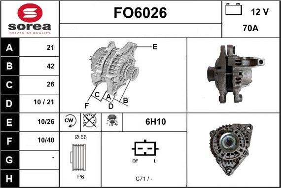 Sera FO6026 - Alternatore autozon.pro