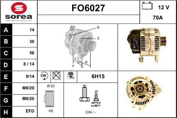 Sera FO6027 - Alternatore autozon.pro