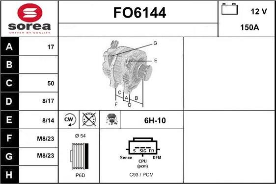 Sera FO6144 - Alternatore autozon.pro