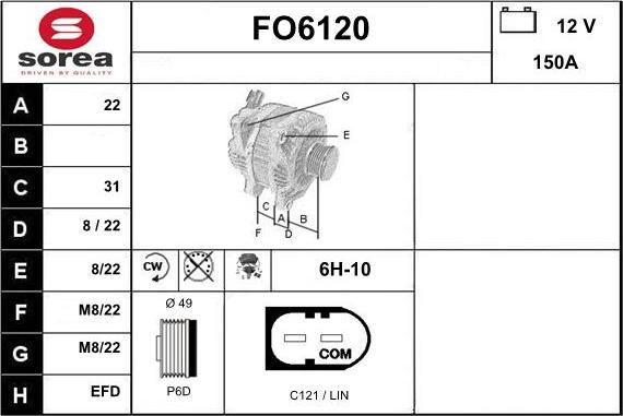 Sera FO6120 - Alternatore autozon.pro