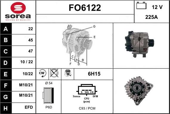 Sera FO6122 - Alternatore autozon.pro