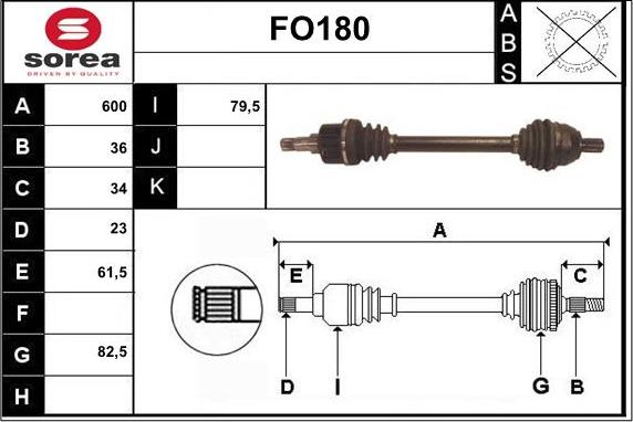 Sera FO180 - Albero motore / Semiasse autozon.pro