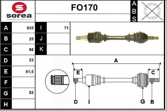 Sera FO170 - Albero motore / Semiasse autozon.pro