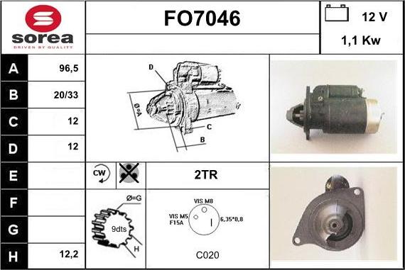 Sera FO7046 - Motorino d'avviamento autozon.pro