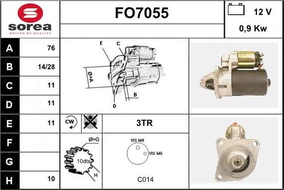 Sera FO7055 - Motorino d'avviamento autozon.pro