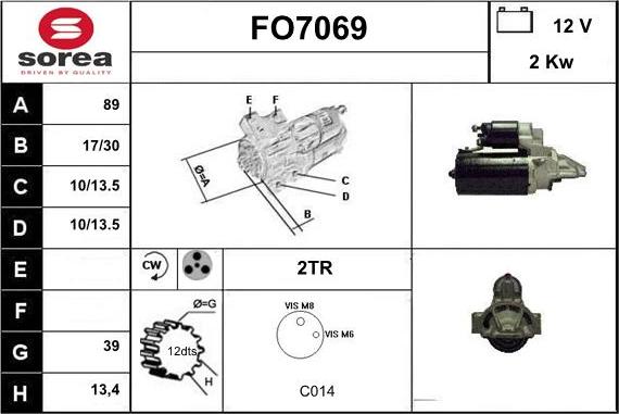 Sera FO7069 - Motorino d'avviamento autozon.pro