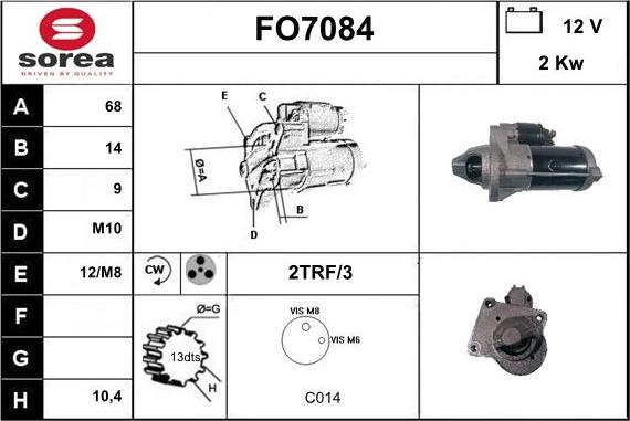 Sera FO7084 - Motorino d'avviamento autozon.pro