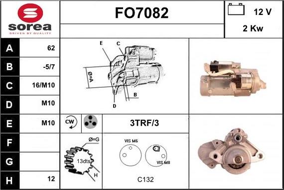 Sera FO7082 - Motorino d'avviamento autozon.pro