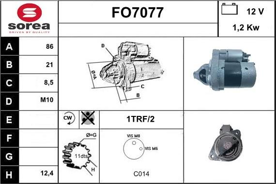 Sera FO7077 - Motorino d'avviamento autozon.pro