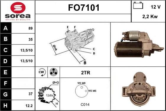 Sera FO7101 - Motorino d'avviamento autozon.pro