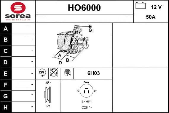 Sera HO6000 - Alternatore autozon.pro