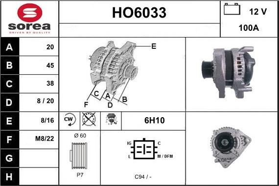 Sera HO6033 - Alternatore autozon.pro